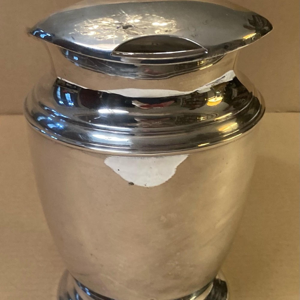 COPY - Sterling silver plate Georgian style water pitcher wide ice guard spout - Picture 4 of 12